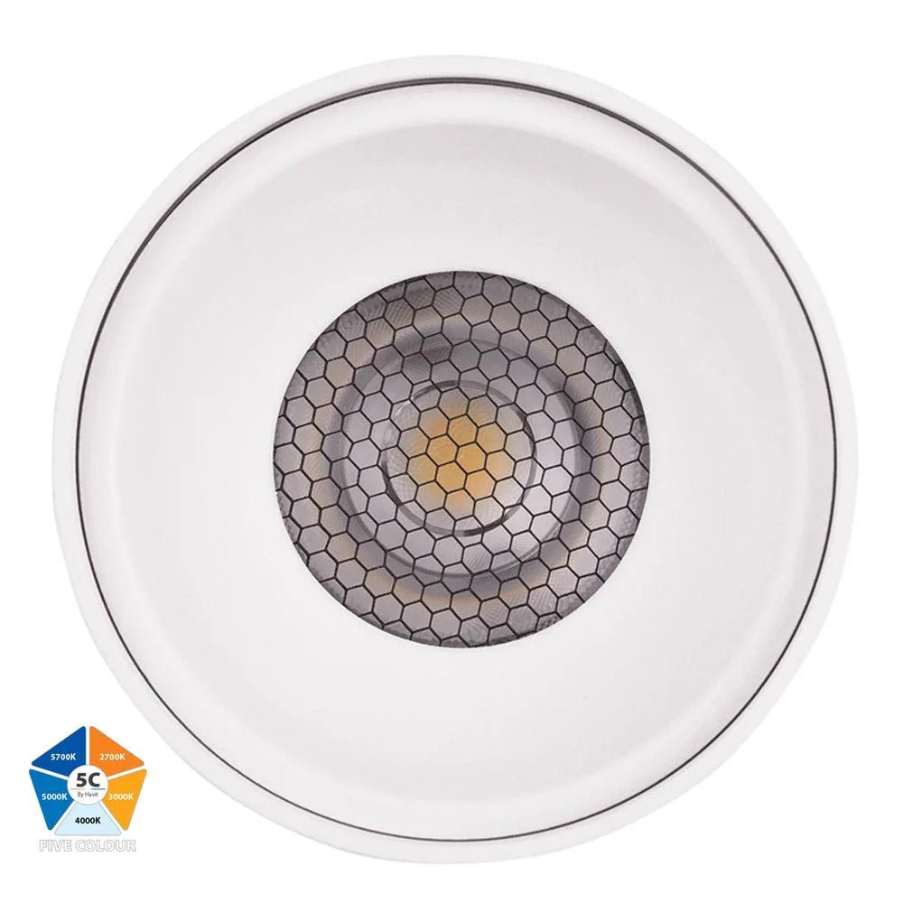 Nella Surface Mounted LED Downlight 12w Black, White CCT HV5842S-BLK-EXT, HV5842S-WHT-EXT Havit Lighting