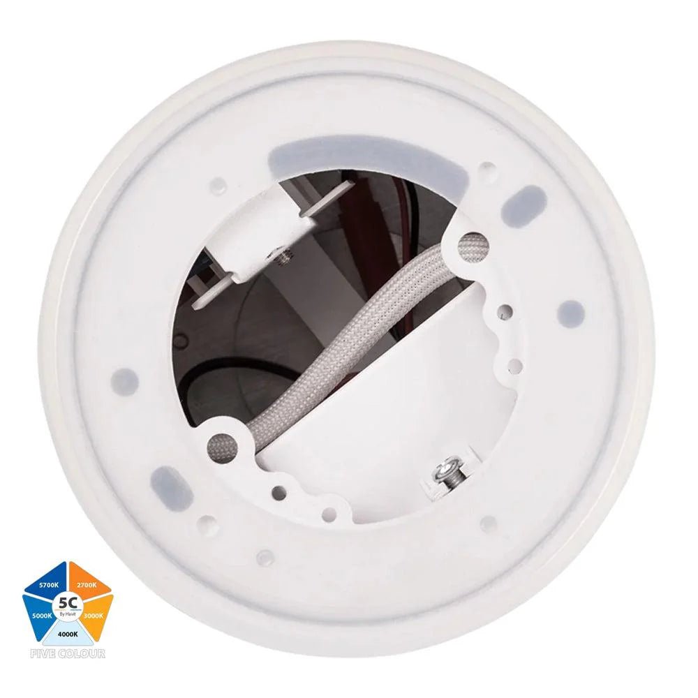 Nella Surface Mounted LED Downlight 12w Black, White CCT HV5842S - BLK - EXT, HV5842S - WHT - EXT Havit Lighting - Mases LightingHavit Lighting