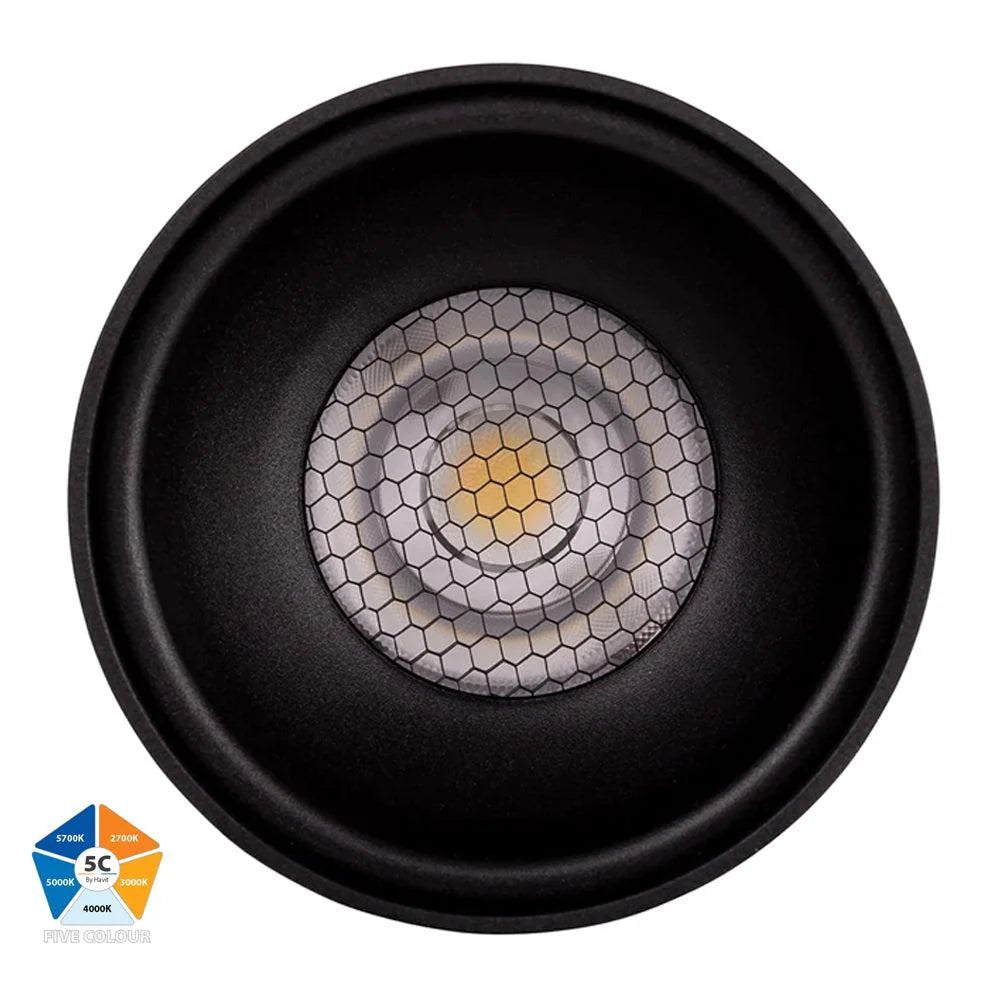 Nella Surface Mounted LED Downlight 12w Black, White CCT HV5842S-BLK, HV5842S-WHT Havit Lighting