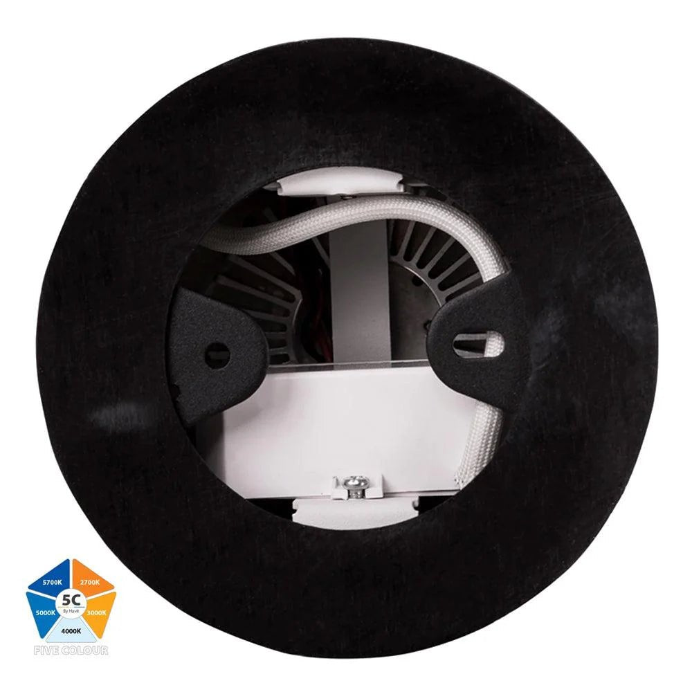 Nella Surface Mounted LED Downlight 18w Black, White CCT HV5843S-BLK, HV5843S-WHT Havit Lighting