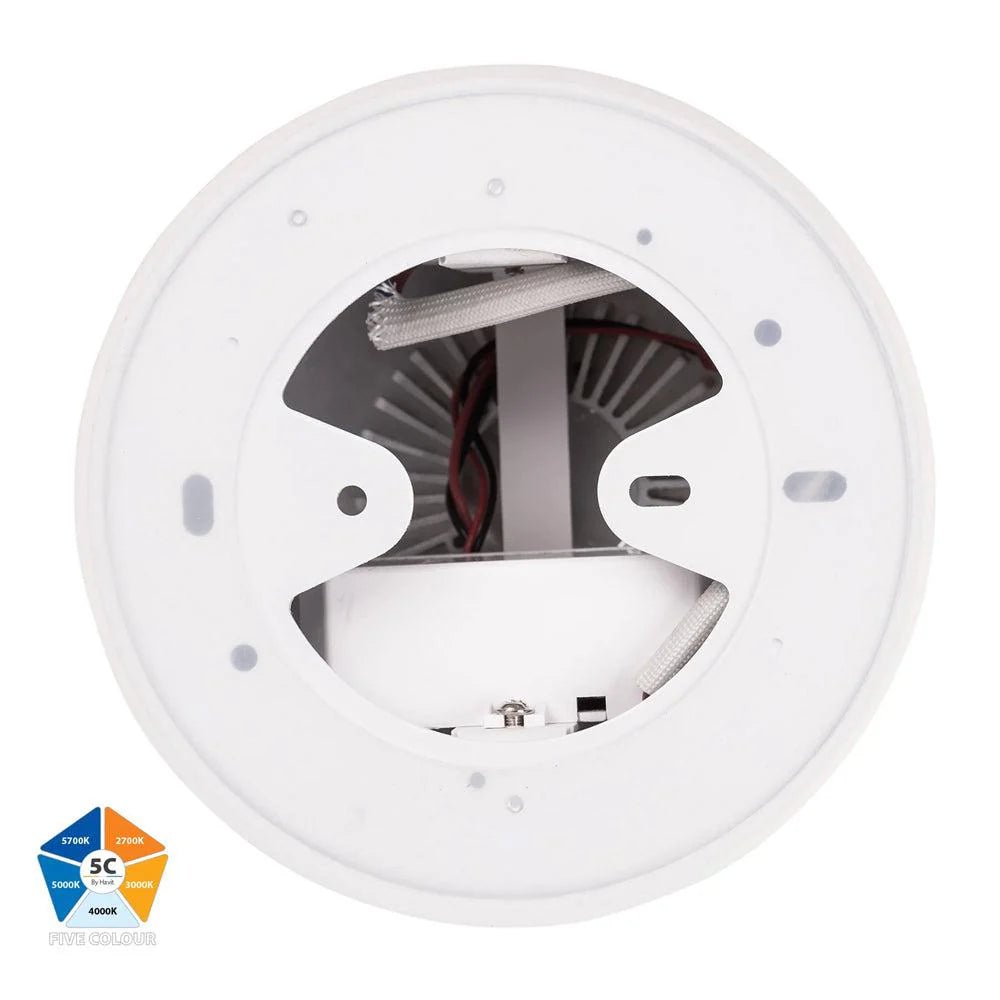 Nella Surface Mounted LED Downlight 24w Black, White CCT HV5844S-BLK, HV5844S-WHT Havit Lighting