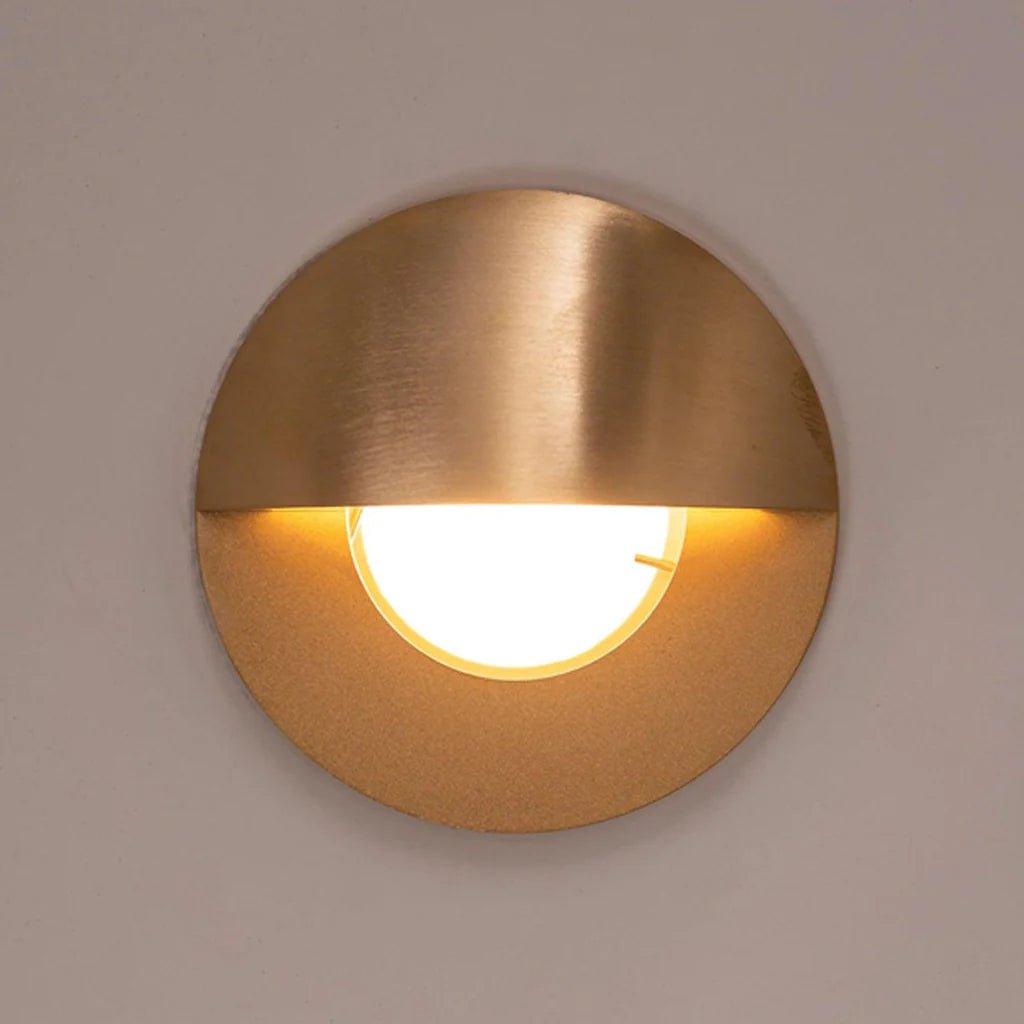 Ollo LED Step Light with Eyelid TRI Colour 5w in BLK/SS316/CP/AB/BR/GPH Havit Lighting - HV19012T - Mases LightingHavit Lighting