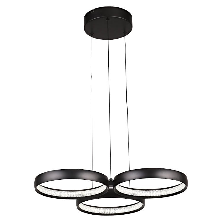 Olympus 3 Light LED Pendant Gold, White or Black