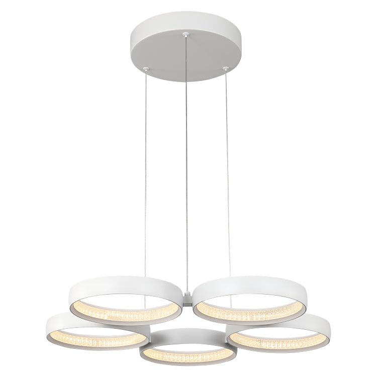 Olympus 5 Light LED Pendant Gold, White or Black