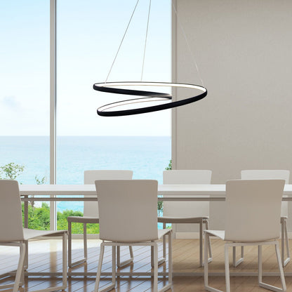 Oriel INFINITY - Modern LED Spiral Ring Pendant - CCT - Mases LightingOriel Lighting