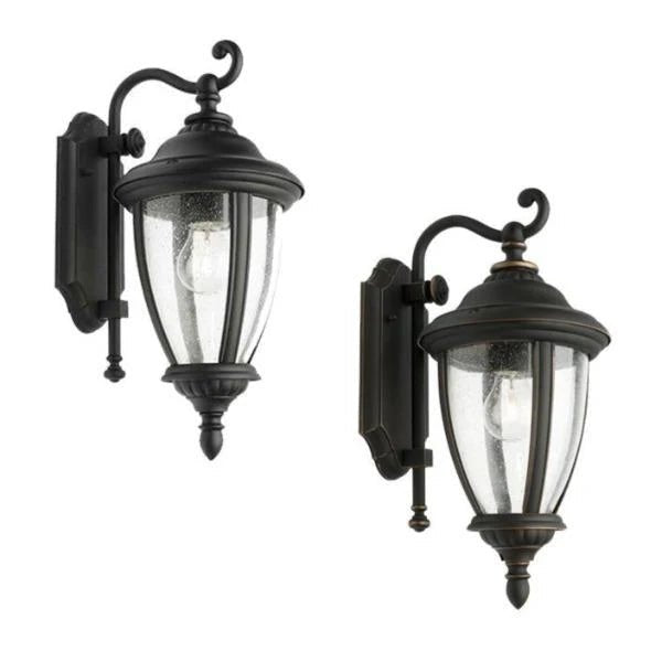 Outdoor Coach Light Metal in Black or Bronze - Mases LightingCougar Lighting