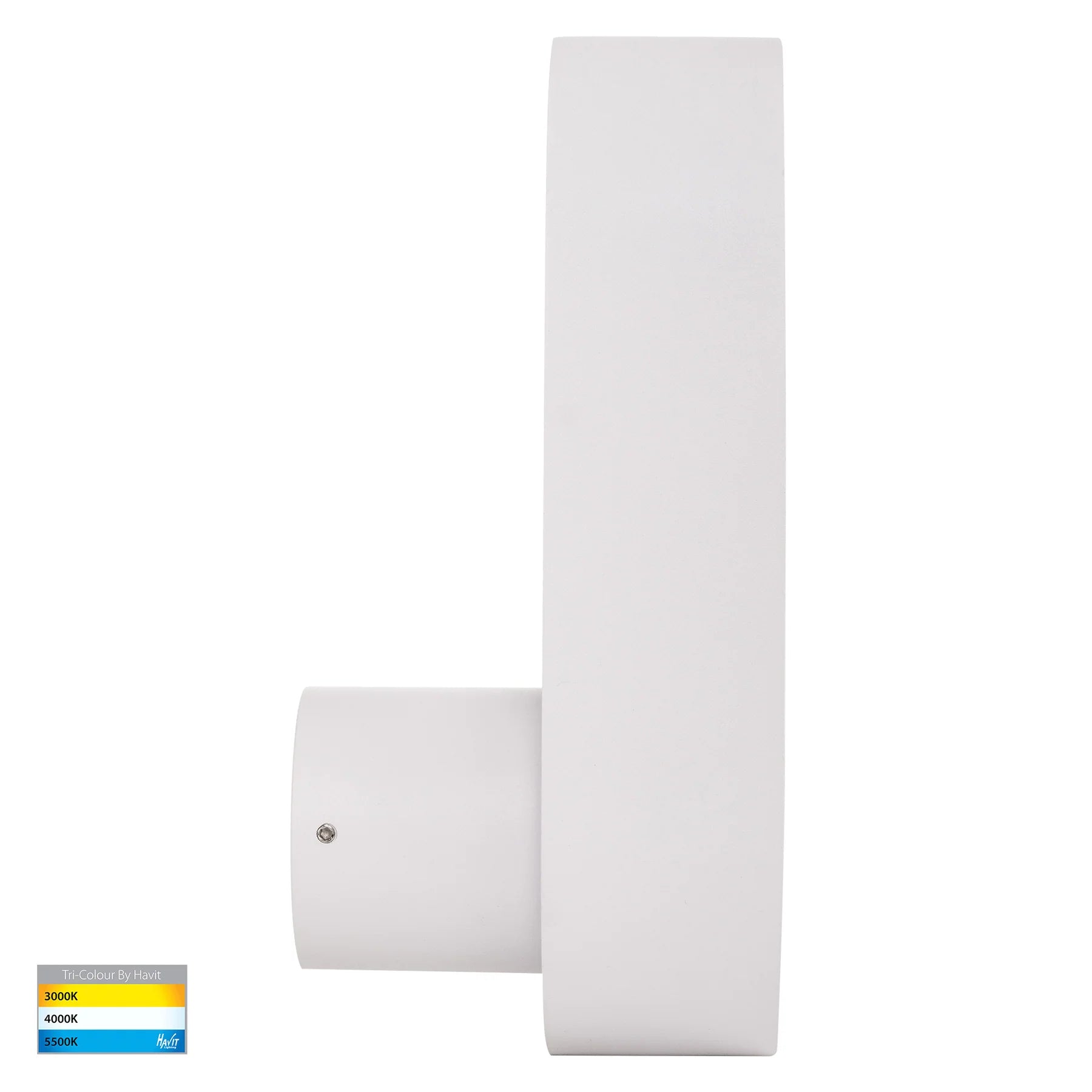 Ovale Indoor LED Wall Light in Black, Black/Brass, White, White/Brass Havit Lighting - HV8080T