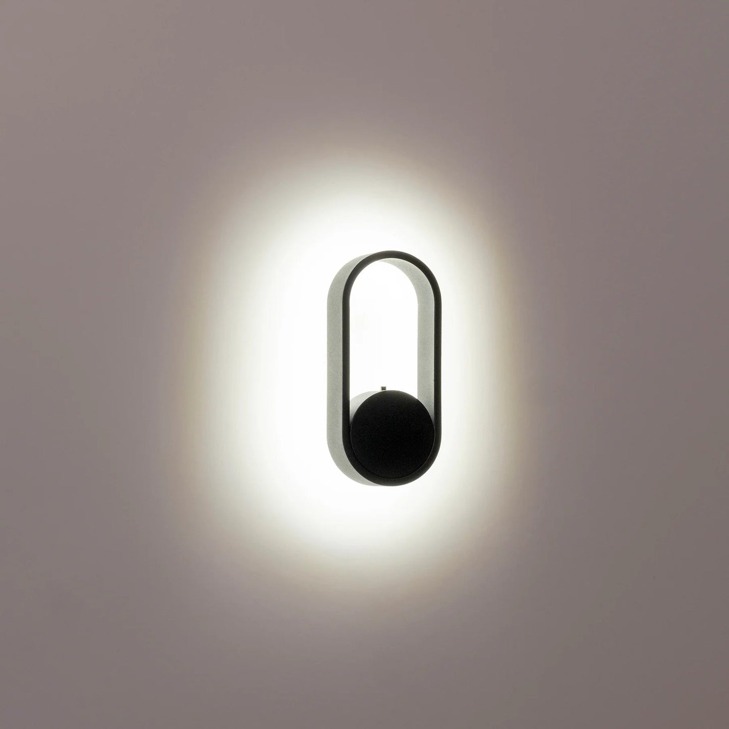 Ovale Indoor LED Wall Light in Black, Black/Brass, White, White/Brass Havit Lighting - HV8080T - Mases LightingHavit Lighting