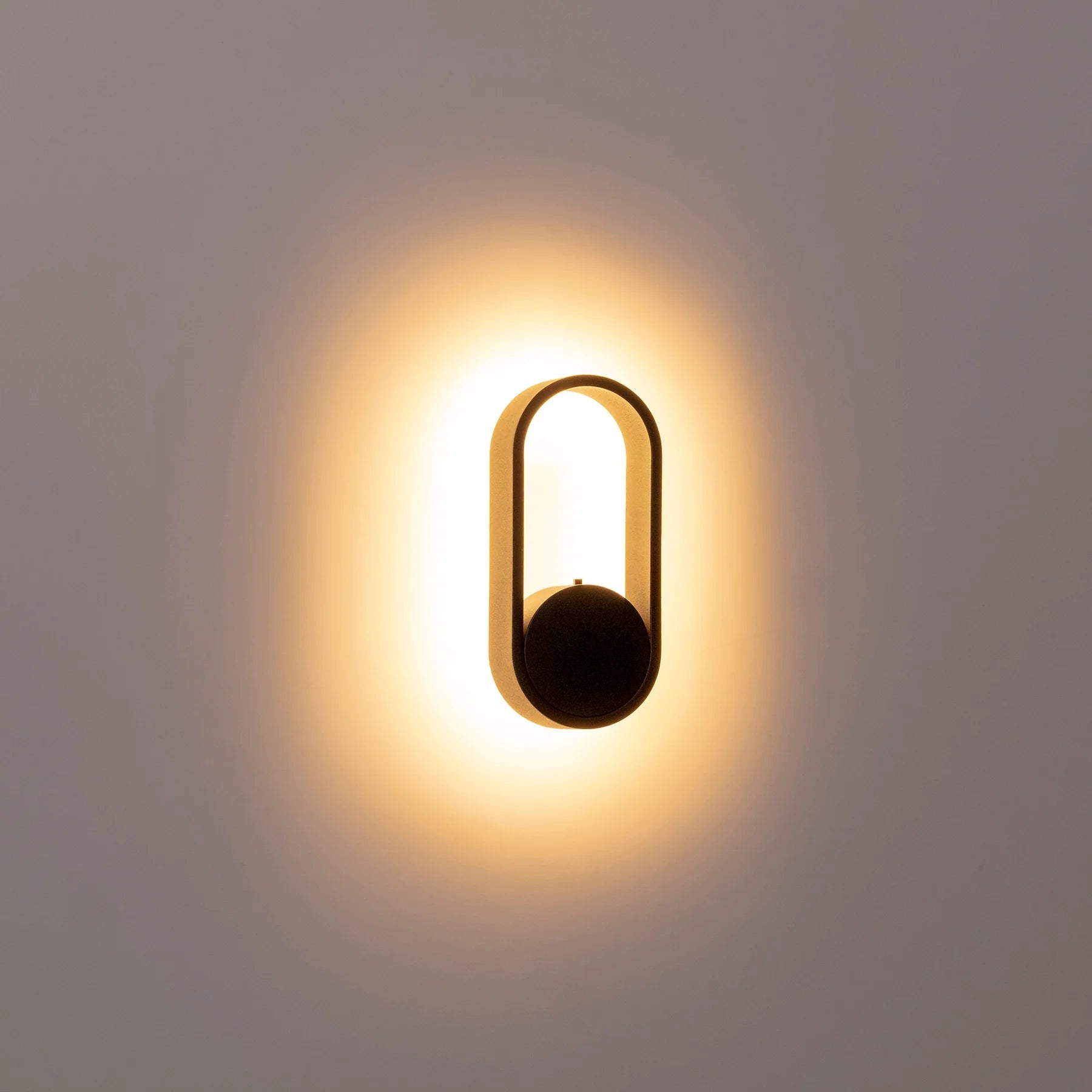 Ovale Indoor LED Wall Light in Black, Black/Brass, White, White/Brass Havit Lighting - HV8080T - Mases LightingHavit Lighting