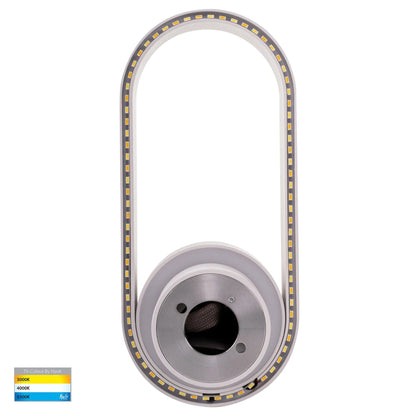 Ovale Indoor LED Wall Light in Black, Black/Brass, White, White/Brass Havit Lighting - HV8080T - Mases LightingHavit Lighting