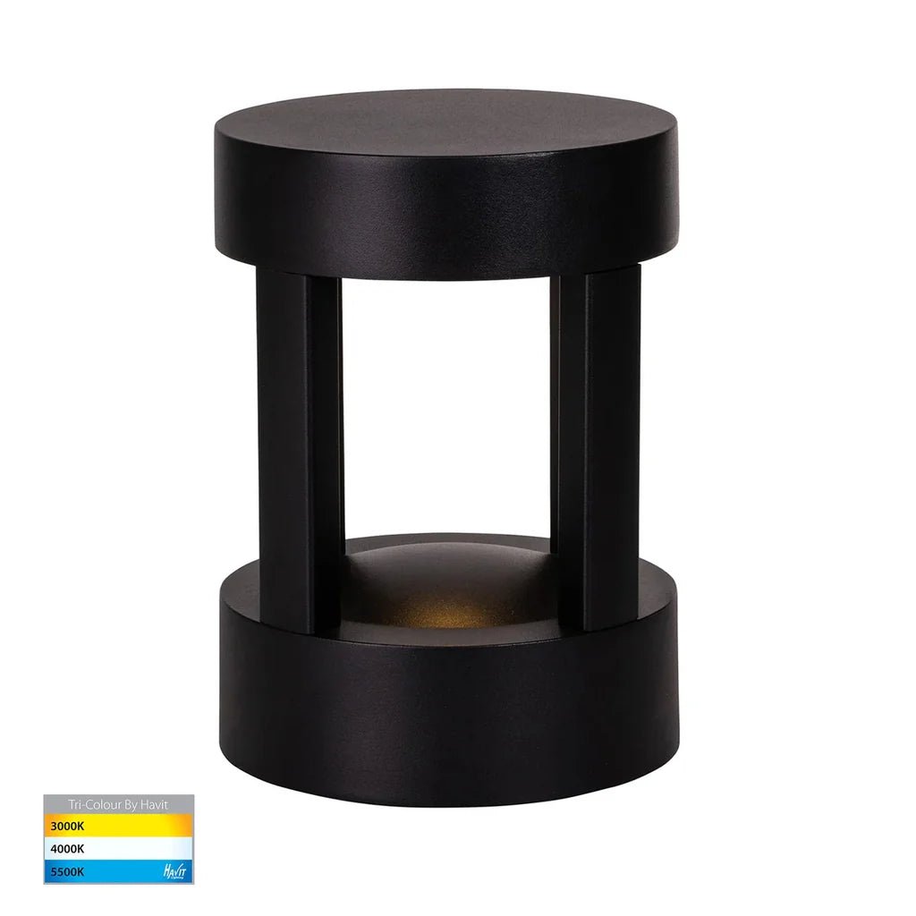 Pelare LED Pillar Light 12w CCT Black Havit Lighting HV1699T - BLK - RND - Mases LightingHavit Lighting