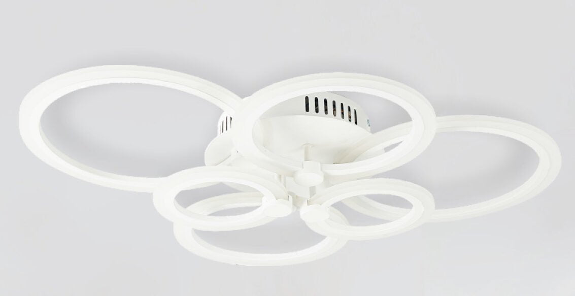 PHL Mykonos With Remote Control Tri Colour Oyster Ceiling Light - Mases LightingPHL