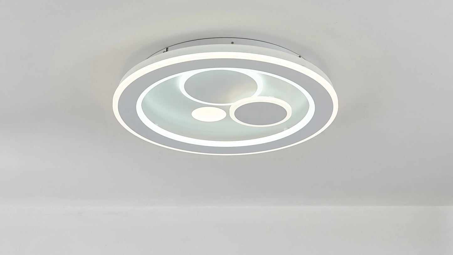 PHL Santorini Round Tri Colour Oyster Ceiling Light - Mases LightingPHL