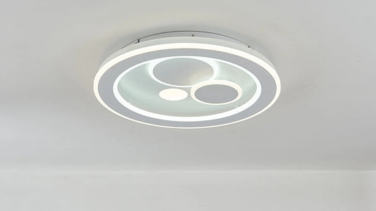 PHL Santorini Round Tri Colour Oyster Ceiling Light - Mases LightingPHL