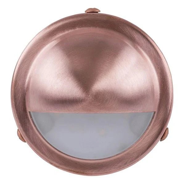 Pinta Step Light with Large Eyelid in Copper Havit Lighting - HV2916 - HV2919 - Mases LightingHavit Lighting