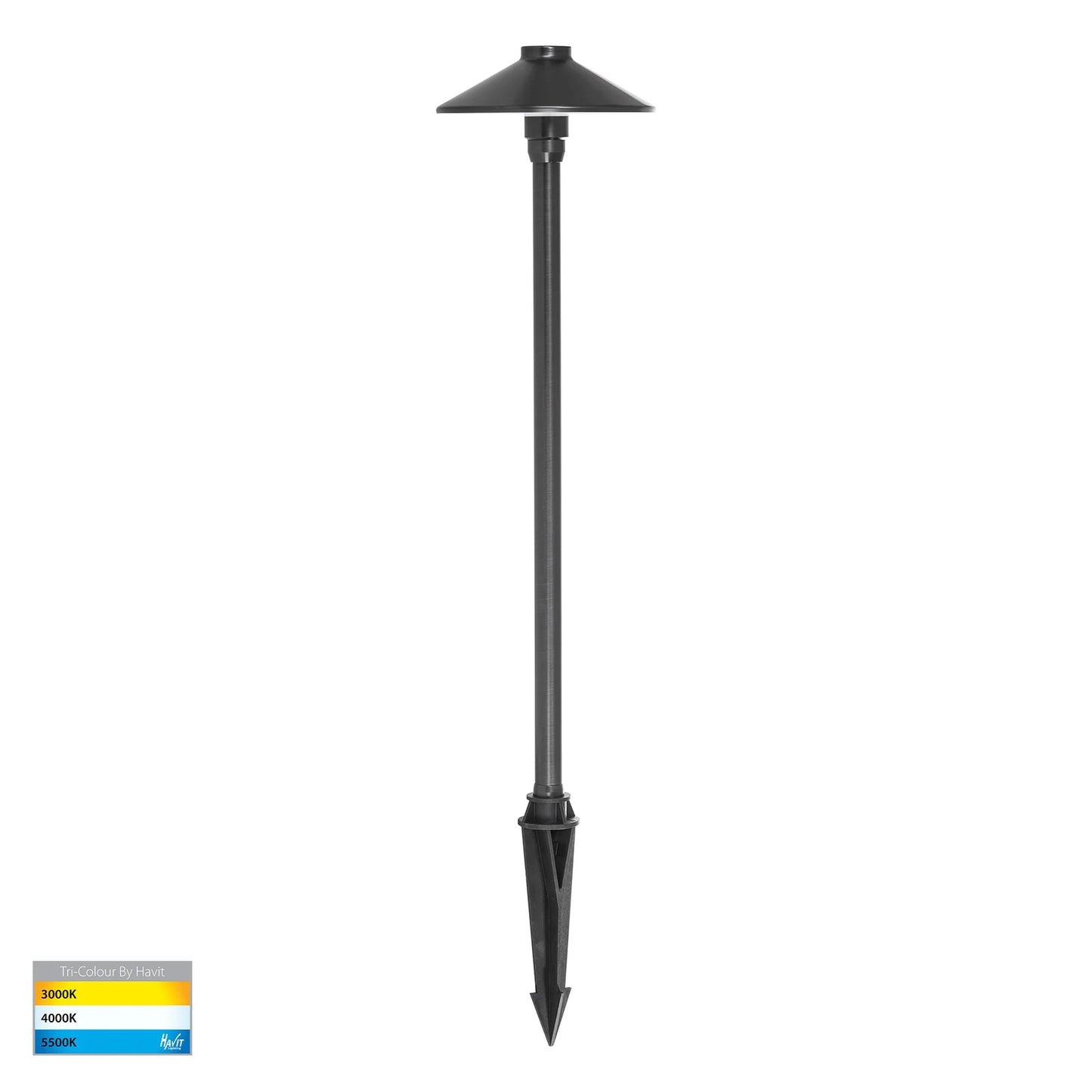 Polari LED Spike Light CCT 3w Antique Brass, Black, Copper, SS316 Havit Lighting - HV1452T - Mases LightingHavit Lighting