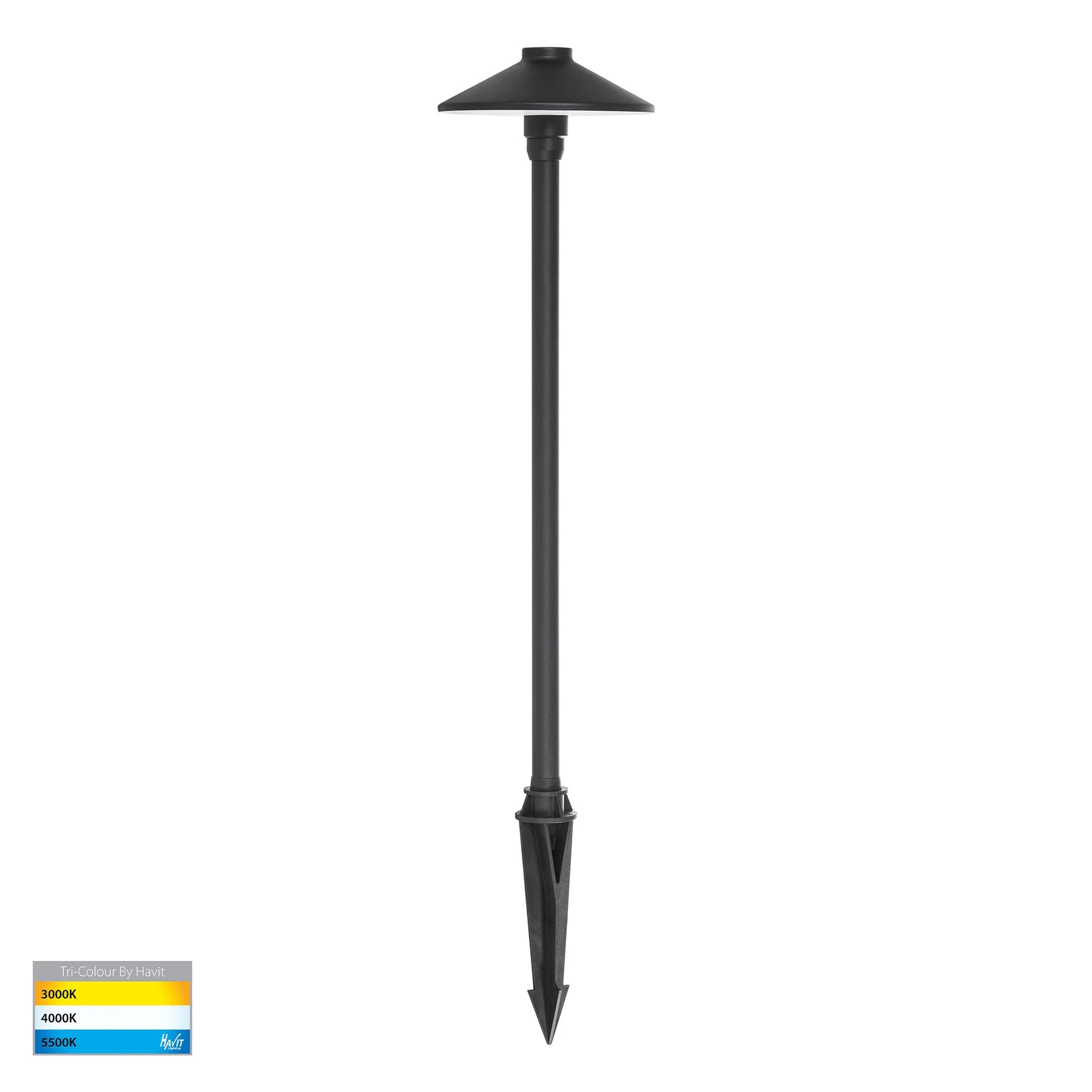 Polari LED Spike Light CCT 3w Antique Brass, Black, Copper, SS316 Havit Lighting - HV1452T