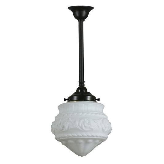 PREMIER 8" or 12" ROD Pendant Light - Black/Chrome/Polished Brass - Mases LightingLode Lighting