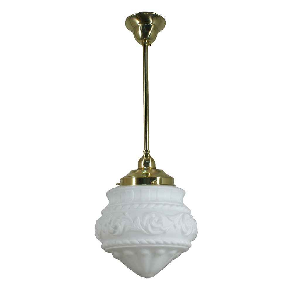 PREMIER 8" or 12" ROD Pendant Light - Black/Chrome/Polished Brass - Mases LightingLode Lighting