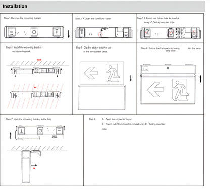 Reech LED Emergency Exit Light for Enhanced Safety - Mases LightingReechlighting