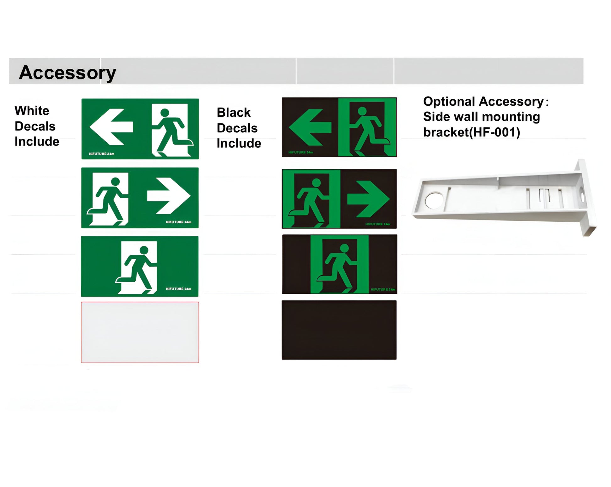 Reech LED Emergency Exit Light Surface-Mount Wall & Ceiling - Mases LightingReechlighting
