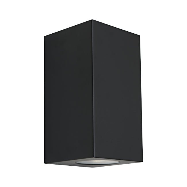 Saco 240V GU10 Up / Down Wall Pillar Light White or Black - Mases LightingCougar Lighting