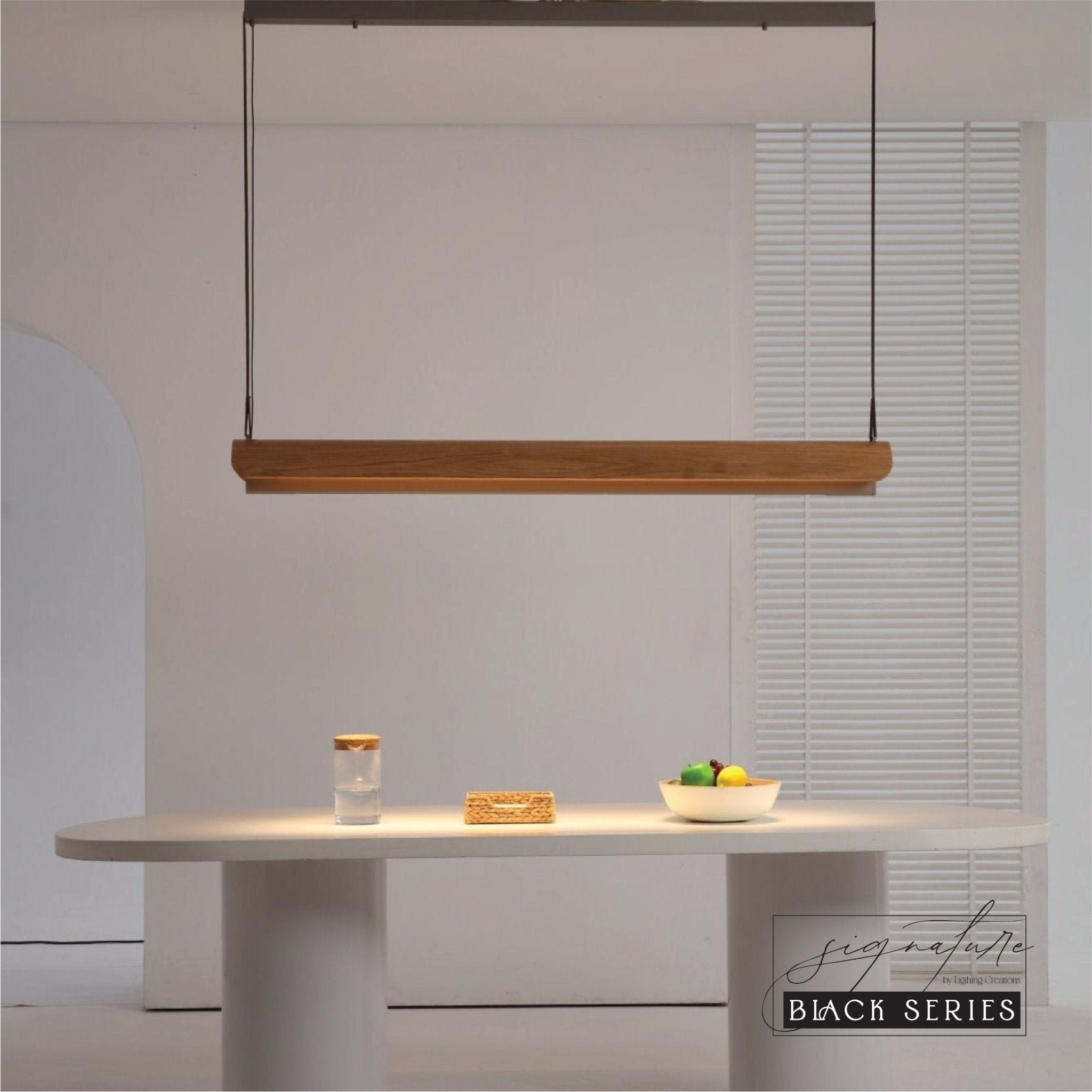 Sailé Linear Wood pendant LED 31W + 41W