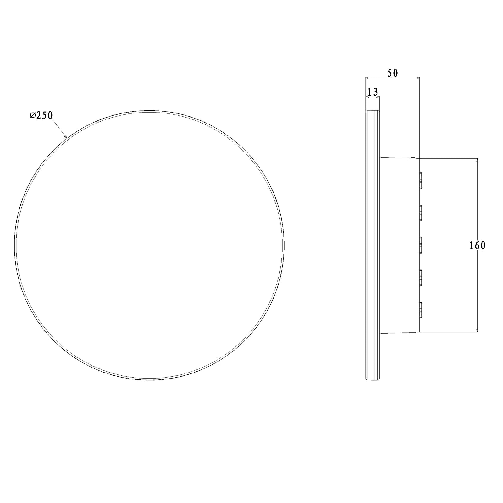 SAL Affinity indoor LED Wall Light 15w in Black or White SE7360TC