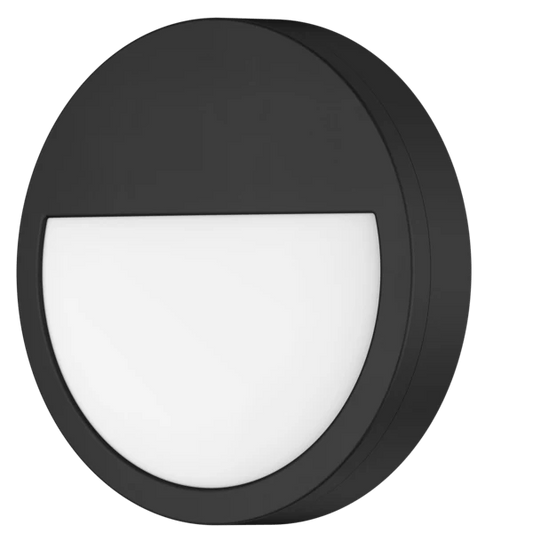 SAL Cooper III SE7192TC/BK 18W Round Profile IP65 LED Wall Light - Mases LightingSAL