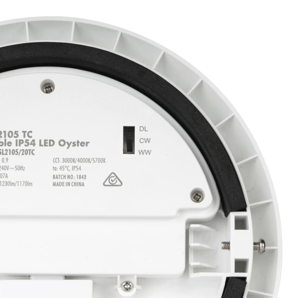 SAL Disc 30W LED Dimmable Oyster White / Tri - Colour - SL2105/40TC - Mases LightingSAL