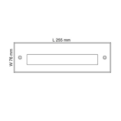 SAL Exterior Brick Light Maxi Plain SE7139 7W - Mases LightingSAL