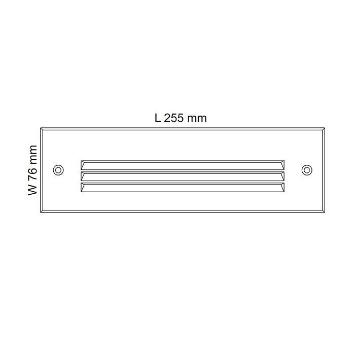 SAL Exterior Brick Wall Led Light Maxi Grilled SE7138 - Mases LightingSAL