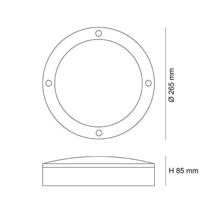SAL Exterior Bunker Light Cooper SE7081TC 16W - Mases LightingSAL