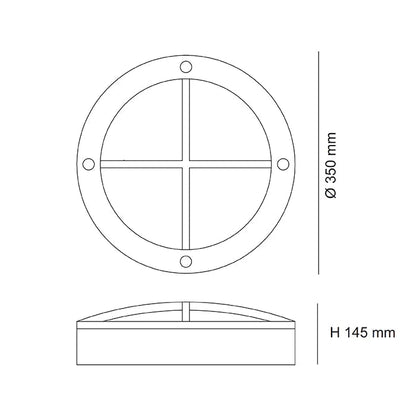 SAL EXTERIOR LED BUNKER COOPER SE7084L 23W - Mases LightingSAL