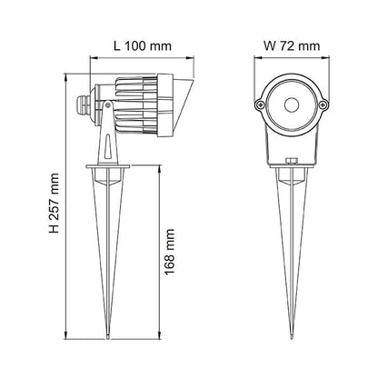 SAL Outdoor LED Spike Light SL7266 6W - Mases LightingSAL