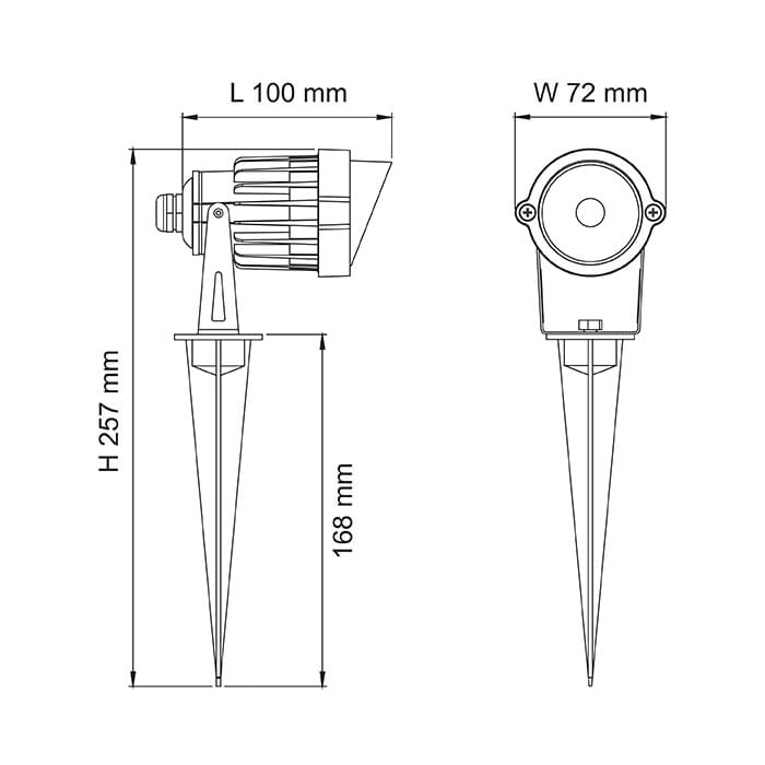 SAL Outdoor LED Spike Light SL7266 6W