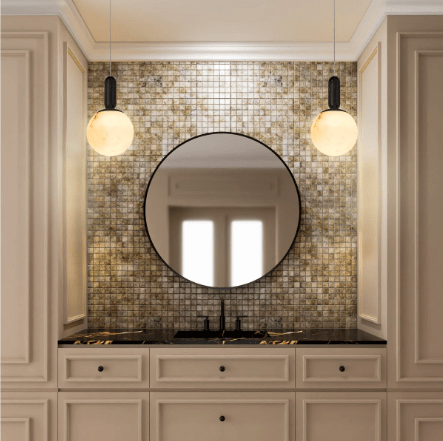 SATURN Spanish Marble Pendant Light in Brass or Black - Mases LightingLighting Creations | Revolutionary Lighting Solutions