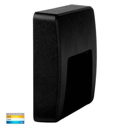 Seefore LED Step Light Tri Colour Square Black/White Havit Lighting - HV3222T - Mases LightingHavit Lighting
