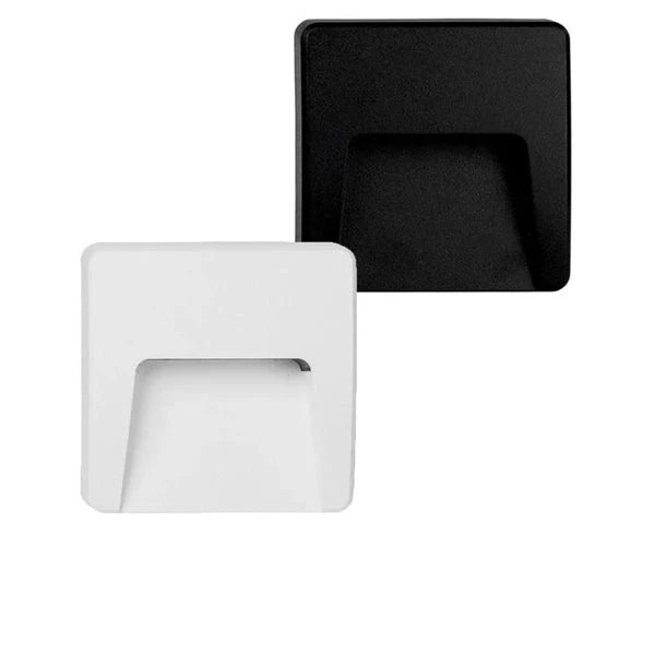 Seefore LED Step Light Tri Colour Square Black/White Havit Lighting - HV3222T - Mases LightingHavit Lighting