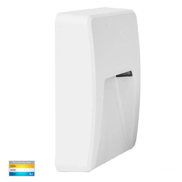 Seefore LED Step Light Tri Colour Square Black/White Havit Lighting - HV3222T - Mases LightingHavit Lighting