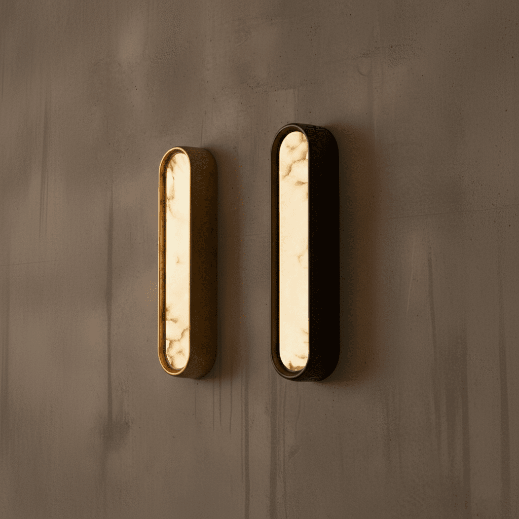 Selento Wall Light Series with Marble Details | Lighting Creations