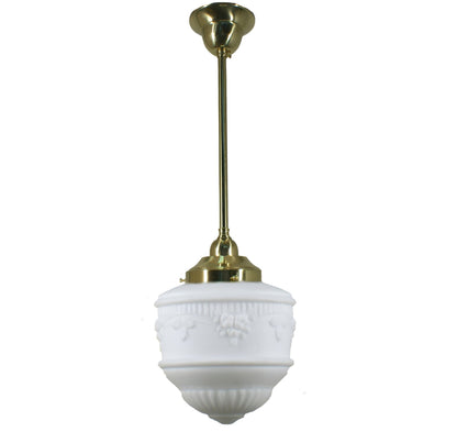 Senator 8" 1 Light ROD Pendant Light - Black/Chrome/Polished Brass - Mases LightingLode Lighting