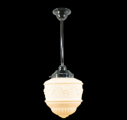 Senator 8" 1 Light ROD Pendant Light - Black/Chrome/Polished Brass - Mases LightingLode Lighting