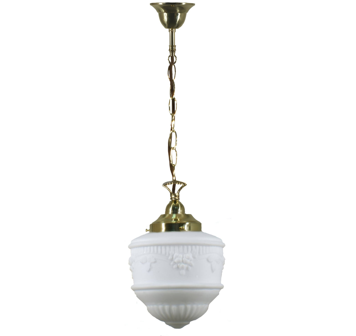 Senator 8" Single CHAIN Pendant Light - Black/Chrome/Polished Brass - Mases LightingLode Lighting