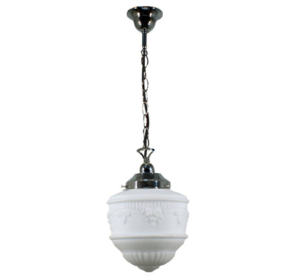 Senator 8" Single CHAIN Pendant Light - Black/Chrome/Polished Brass - Mases LightingLode Lighting