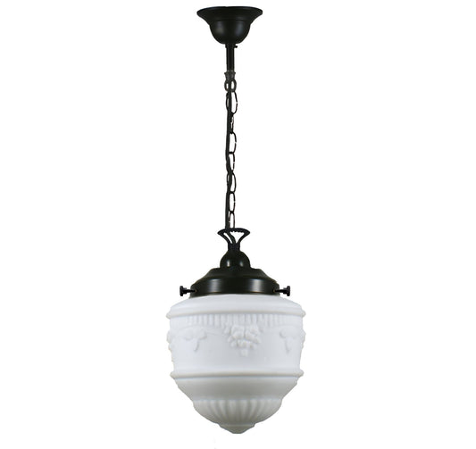Senator 8" Single CHAIN Pendant Light - Black/Chrome/Polished Brass - Mases LightingLode Lighting
