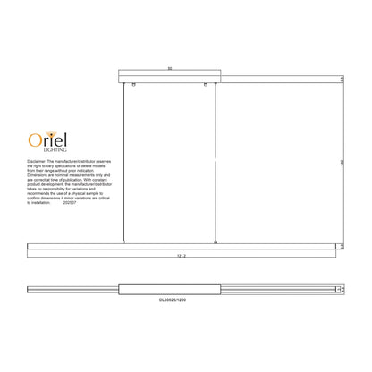 SHARD CCT - Slimline LED Pendant - Mases LightingOriel Lighting