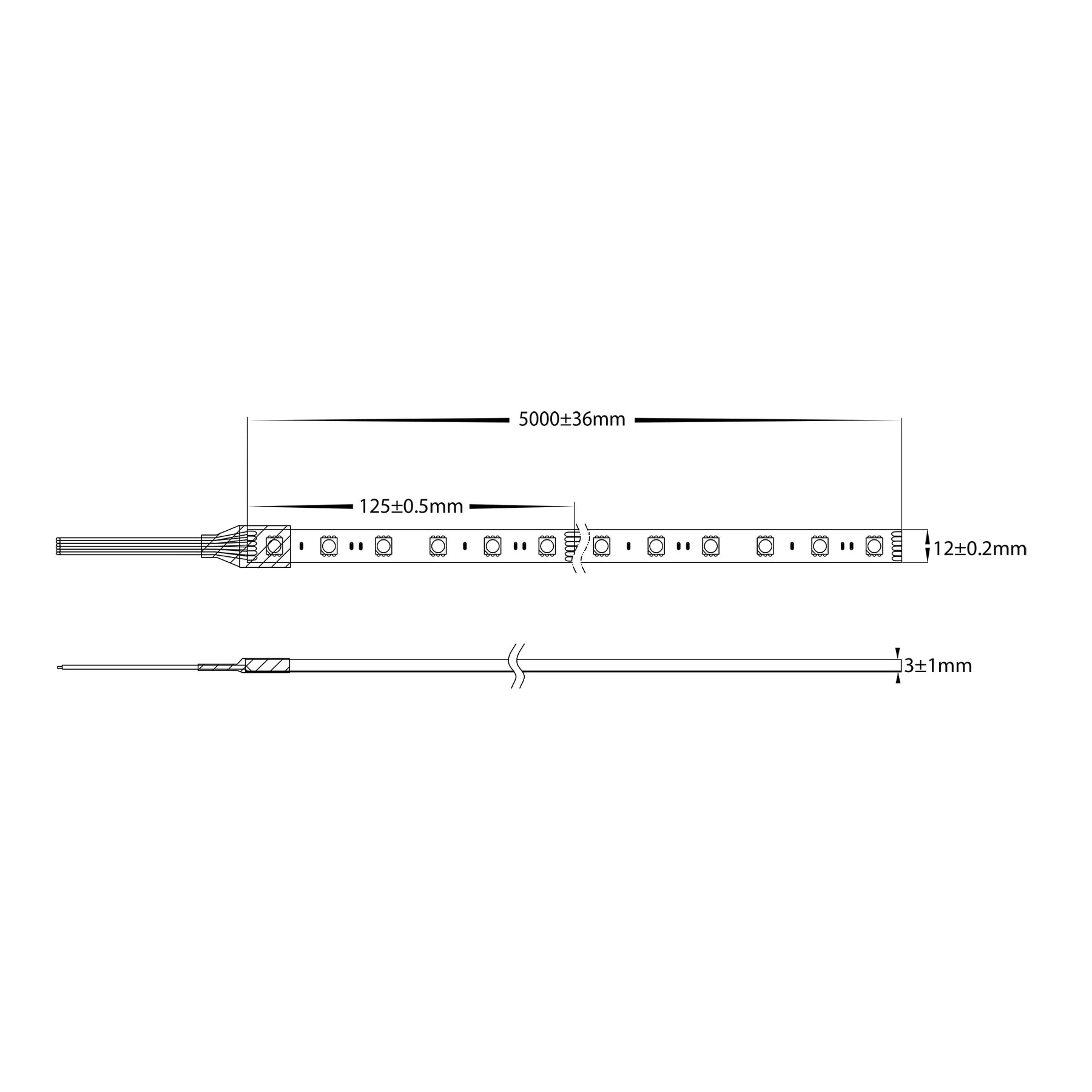 SMART RGBCW LED Strip Kit 7.2w 5m Havit Lighting - VPR9752IP54-72-5M