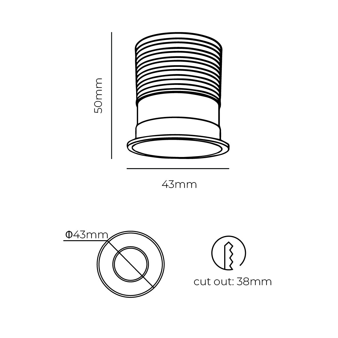SOLIS COB LED Downlight 3w | Lighting Creations - Mases LightingLighting Creations