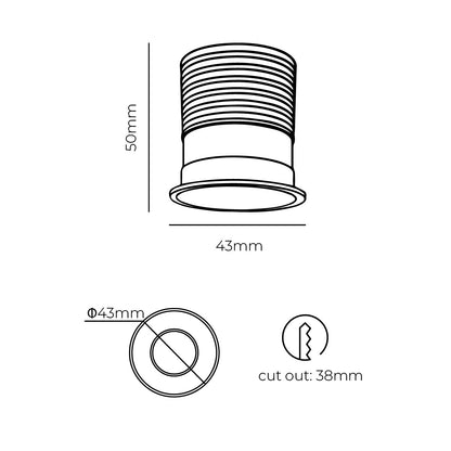 SOLIS COB LED Downlight 3w | Lighting Creations - Mases LightingLighting Creations